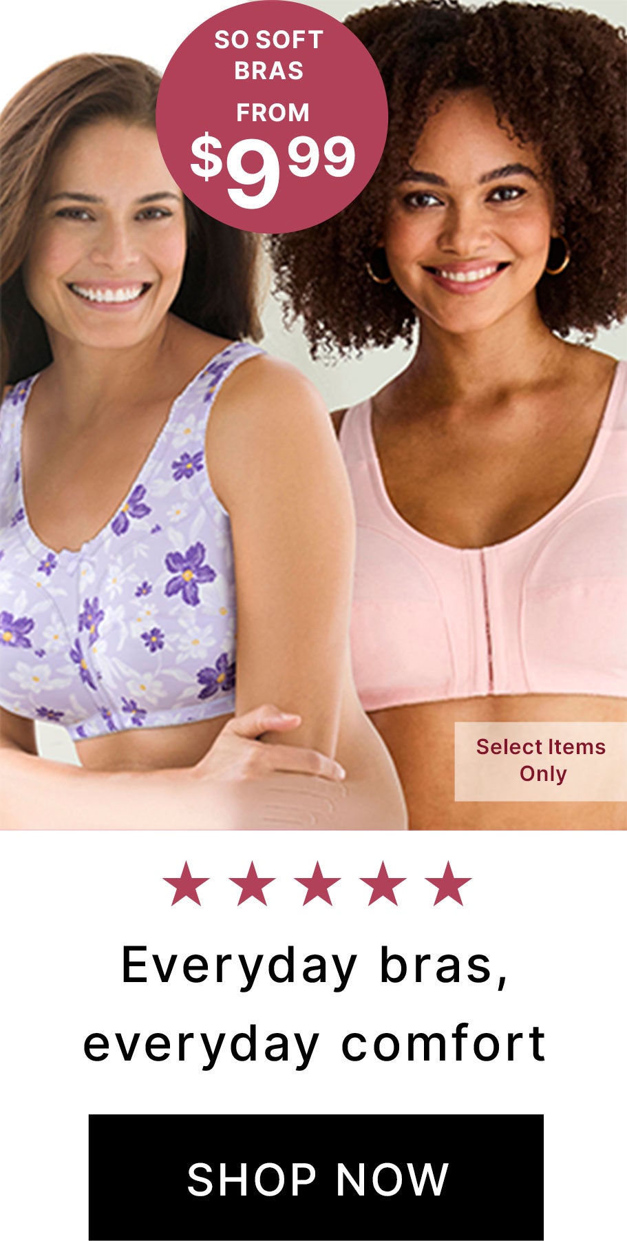 Shop Bras - Summer Savings