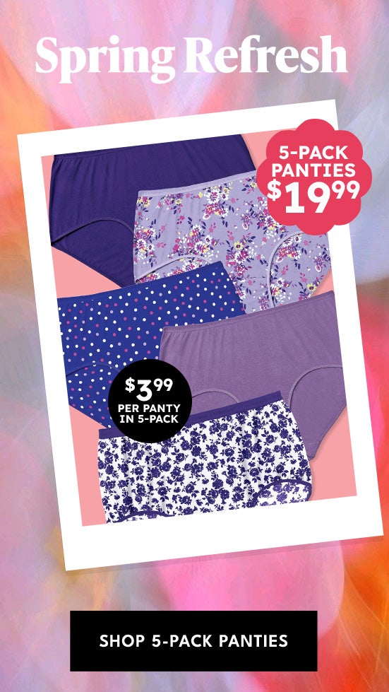 $19.99 5-PACK PANTIES shop now