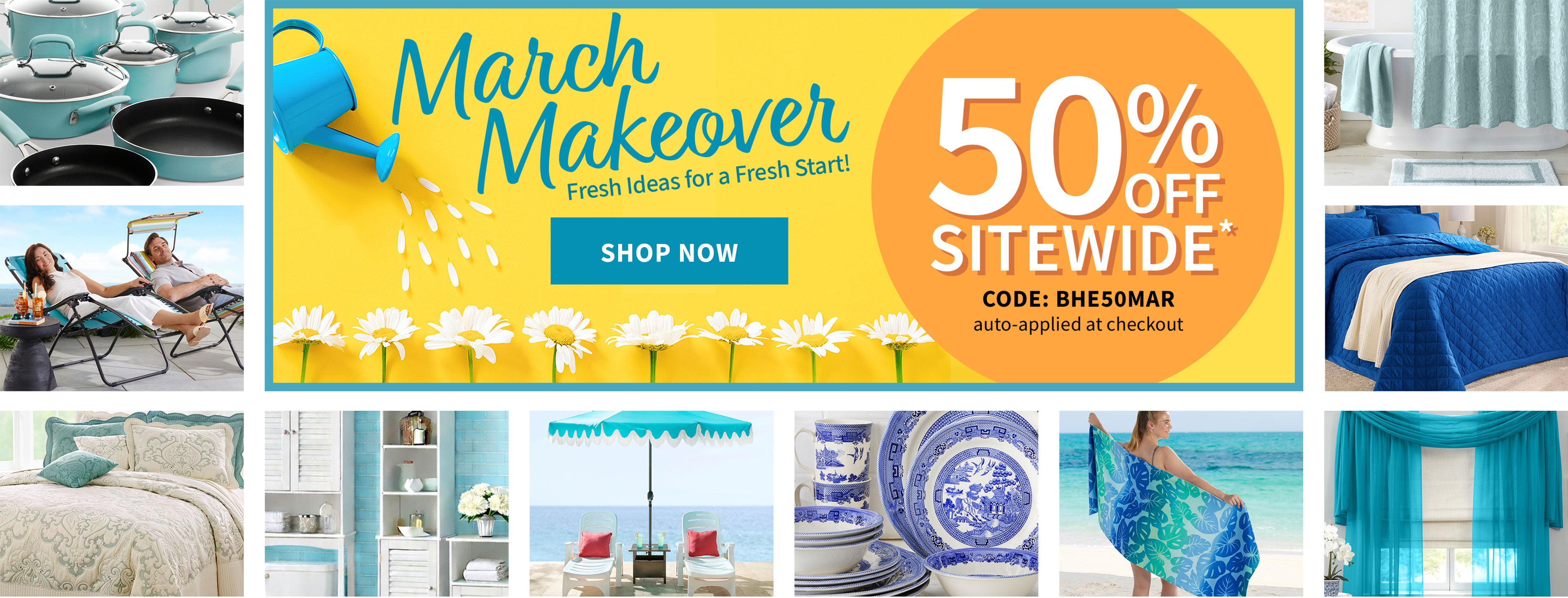 Up to 50% off sitewide march makeover shop