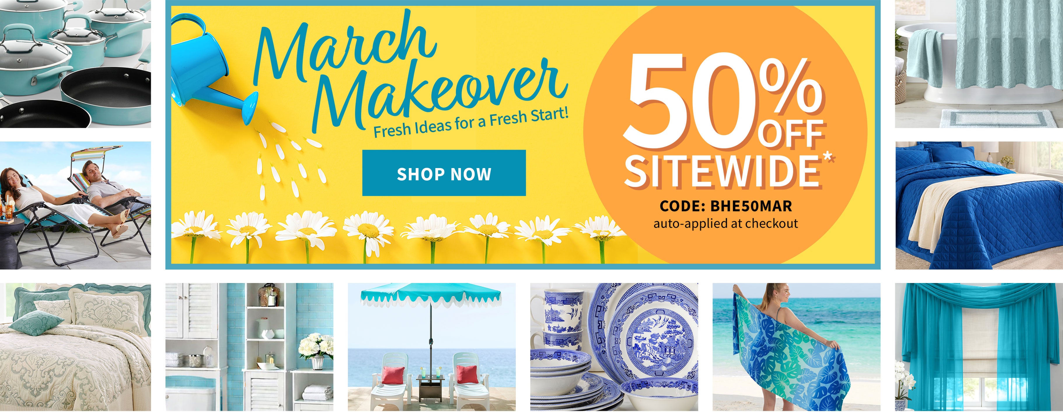 Up to 50% off sitewide march makeover shop