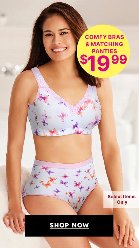  CA BRA & MATCHING PANTY $19.99