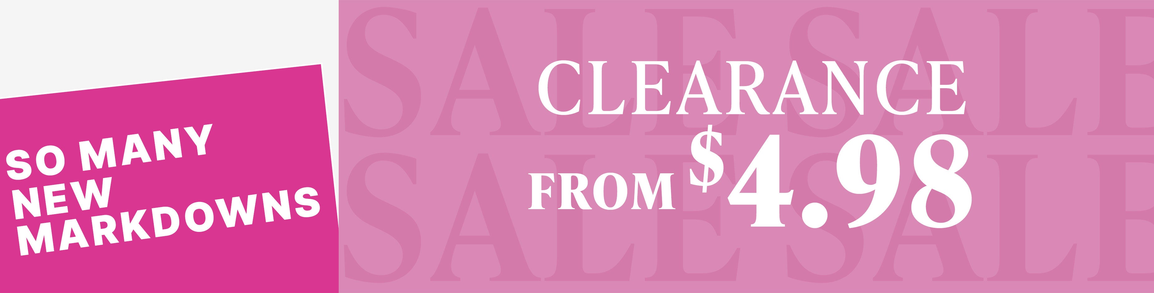Clearance from $4.98 shop all clearance