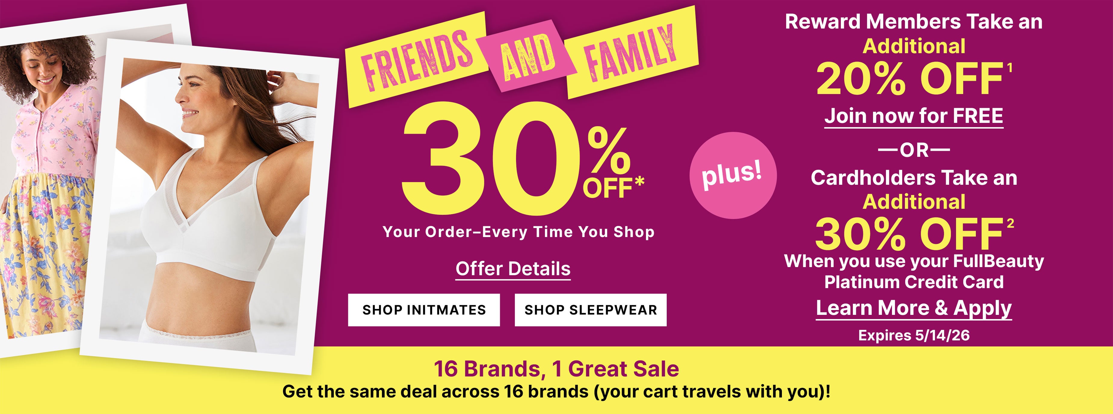 Friends and Family shop now