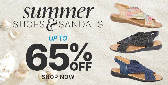 SHOP NOW FOR UP TO 65% OFF SHOES AND SANDALS