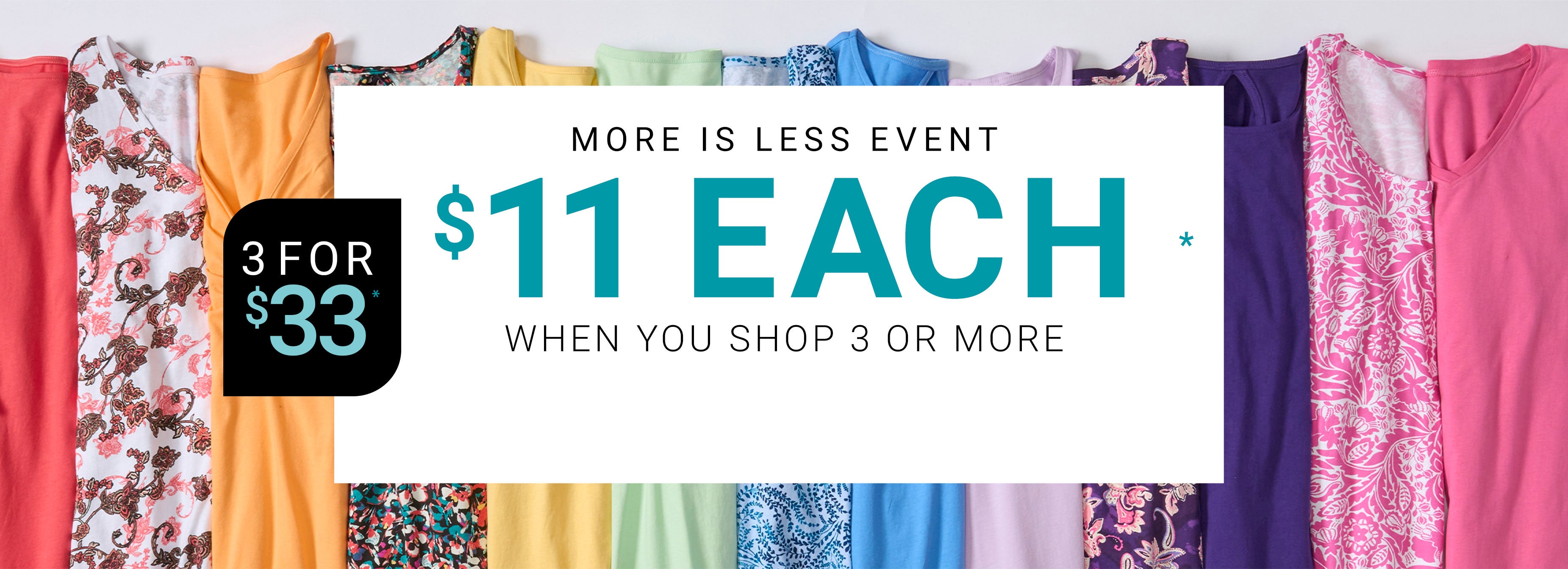 buy 1, get 2 for $5 each shop the sale