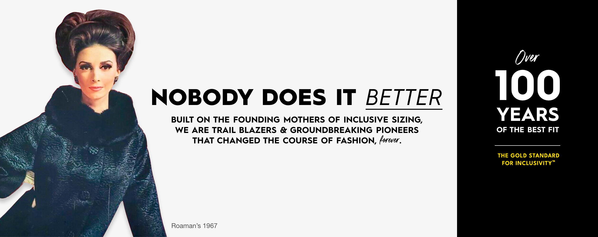 Our 100 Years of the Best Fit | The Gold Standard of Inclusivity.