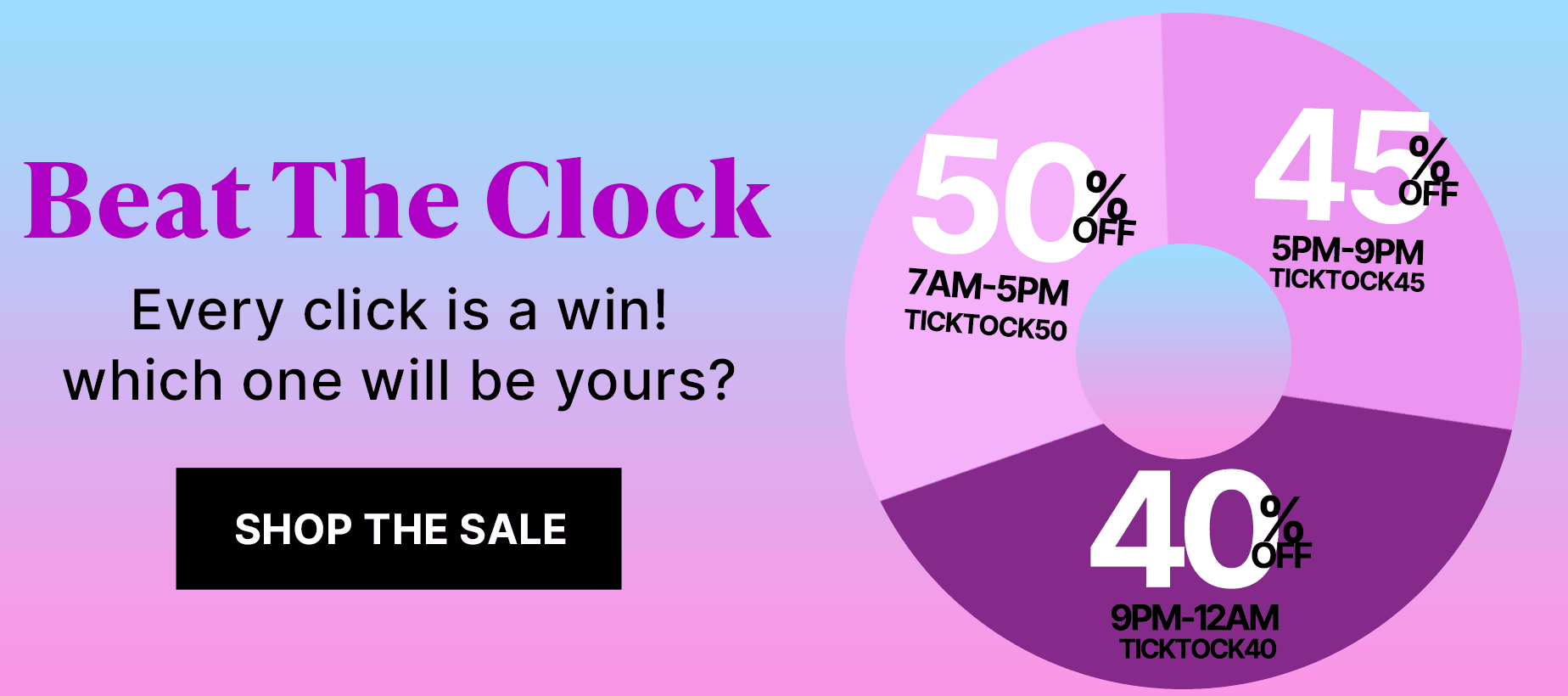 Beat the clock sale
