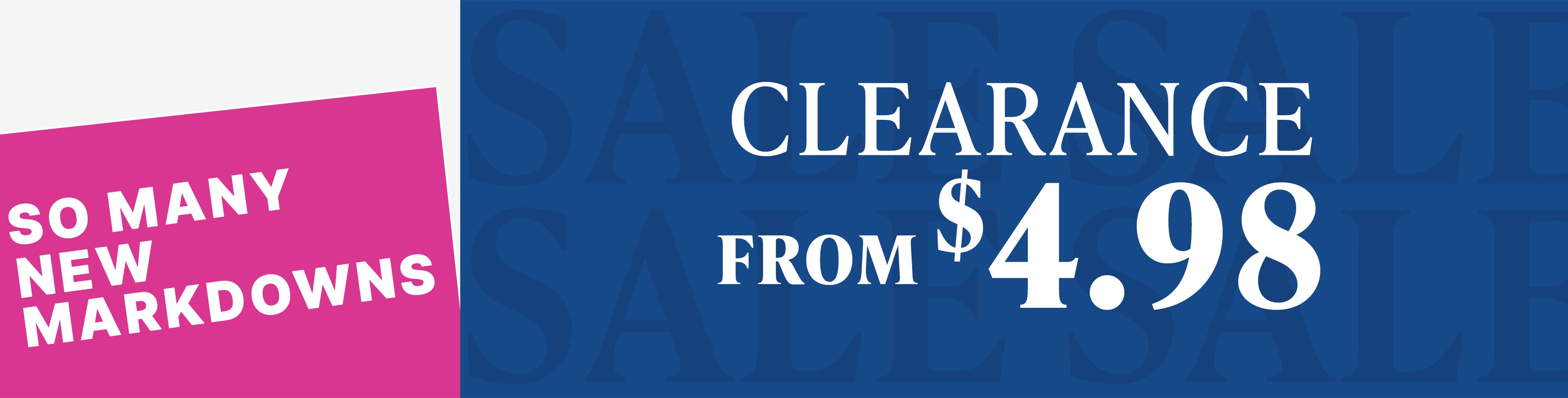 Clearance from $4.98 shop all clearance