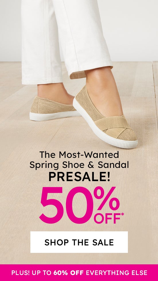 50% off on shoes special collection shop now