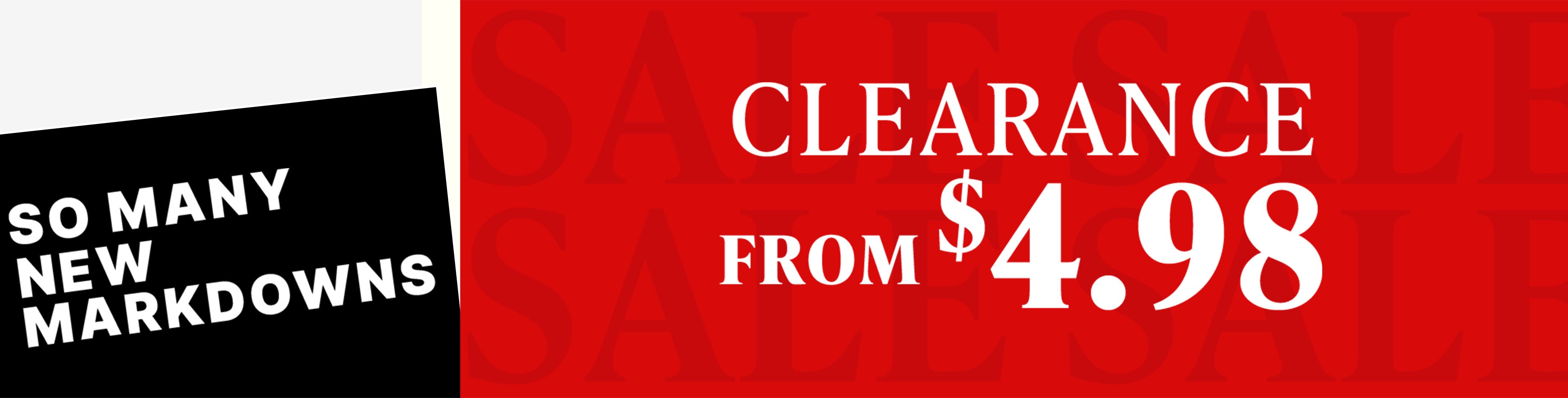 Clearance from $4.98 shop all clearance