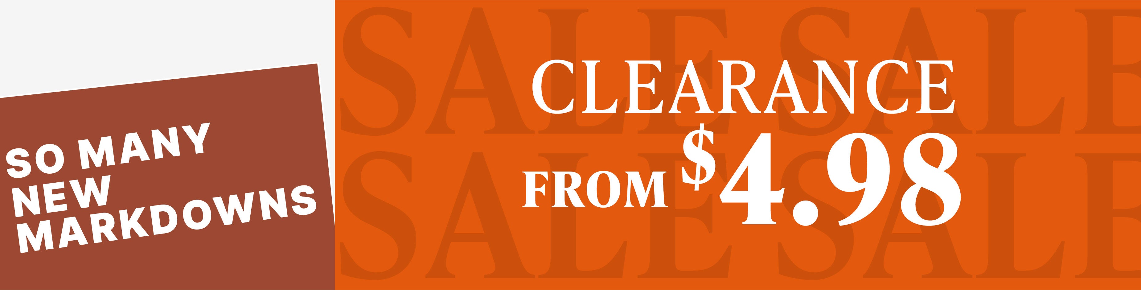 Clearance from $4.98 shop all clearance