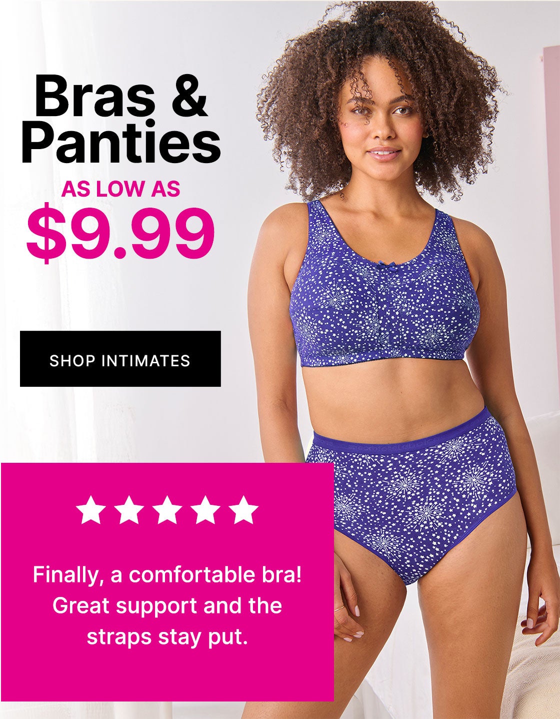 BRAS & PANTIES $9.99 SHOP INTIMATES